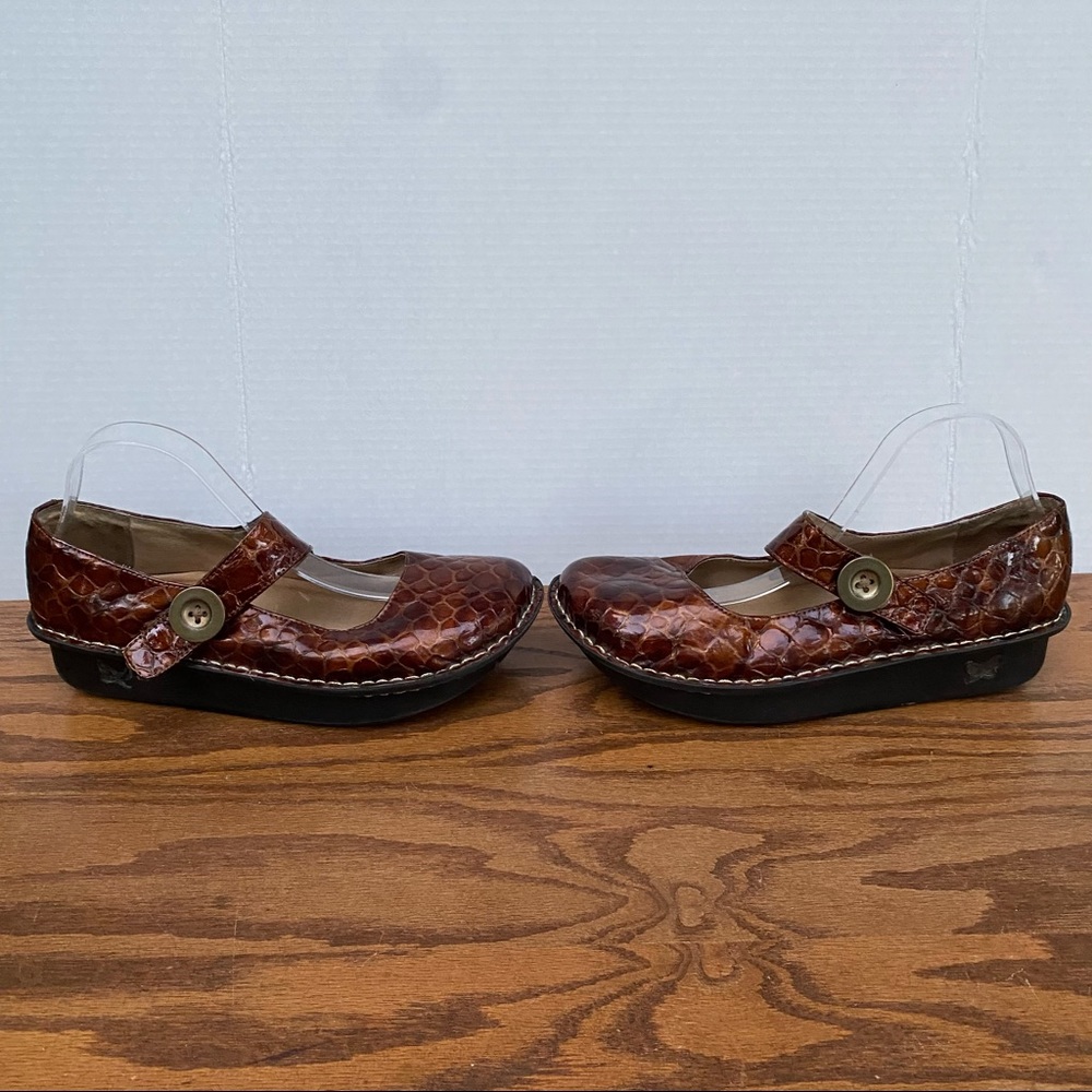 Algeria Mary Jane Brown Shoes 42 - Picture 4 of 9
